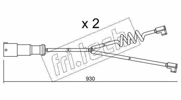 Fri.tech SU.188K Czujnik zużycia klocków hamulcowych SU188K: Dobra cena w Polsce na 2407.PL - Kup Teraz!