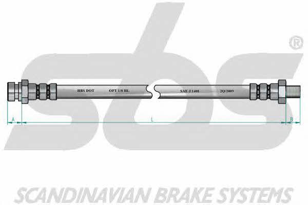 SBS 1330853430 Brake Hose 1330853430: Buy near me in Poland at 2407.PL - Good price!