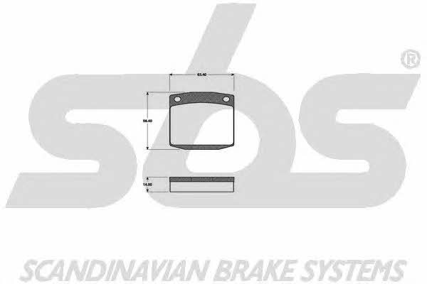 SBS 1501222202 Brake Pad Set, disc brake 1501222202: Buy near me in Poland at 2407.PL - Good price!