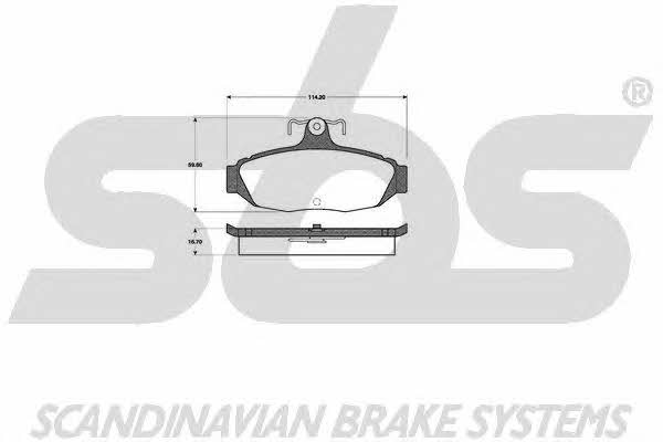 SBS 1501222541 Brake Pad Set, disc brake 1501222541: Buy near me in Poland at 2407.PL - Good price!