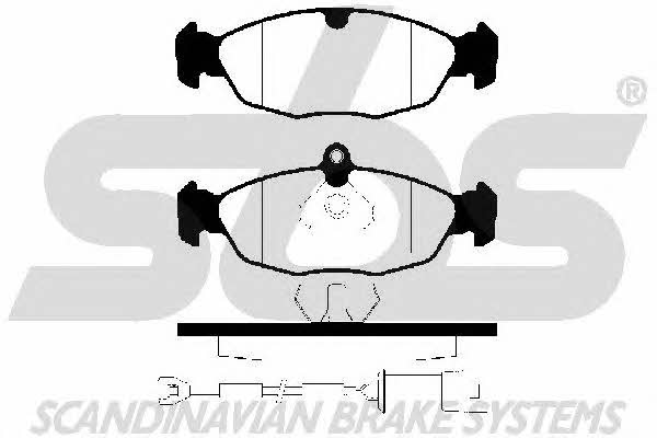 SBS 1501223614 Brake Pad Set, disc brake 1501223614: Buy near me in Poland at 2407.PL - Good price!