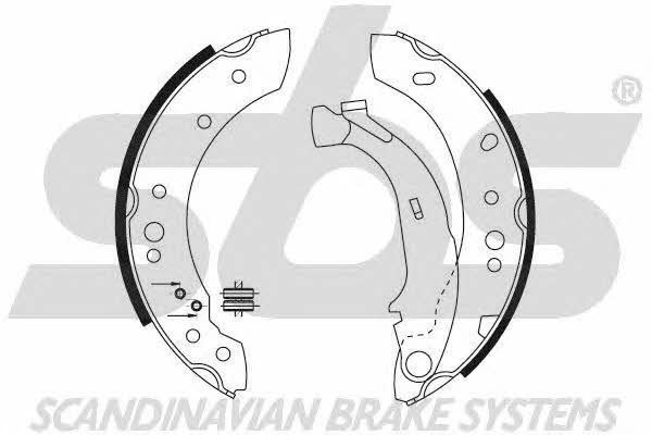 SBS 18492719691 Parking brake shoes 18492719691: Buy near me at 2407.PL in Poland at an Affordable price!