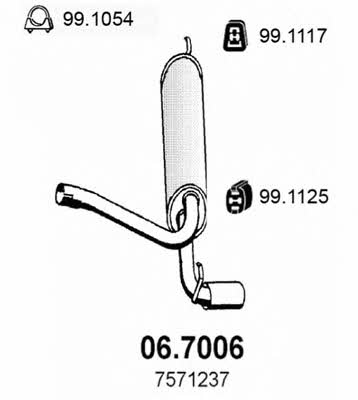 Asso 06.7006 End Silencer 067006: Buy near me at 2407.PL in Poland at an Affordable price!