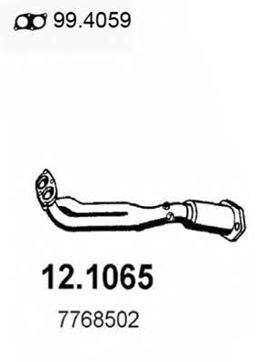 Asso 12.1065 Exhaust pipe 121065: Buy near me in Poland at 2407.PL - Good price!