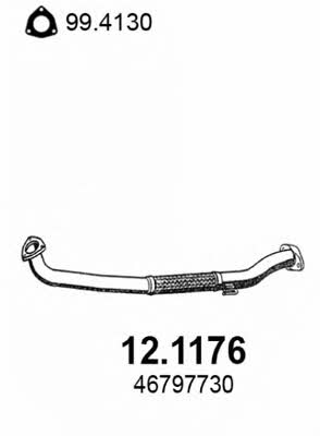 Asso 12.1176 Exhaust pipe 121176: Buy near me in Poland at 2407.PL - Good price!