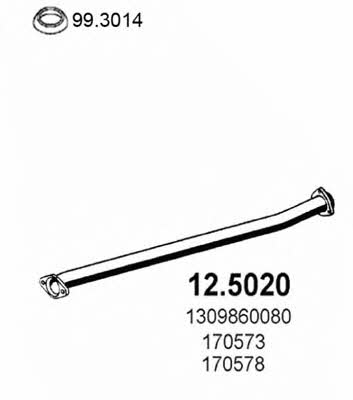 Asso 12.5020 Exhaust pipe 125020: Buy near me in Poland at 2407.PL - Good price!
