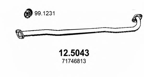 Asso 12.5043 Exhaust pipe 125043: Buy near me in Poland at 2407.PL - Good price!