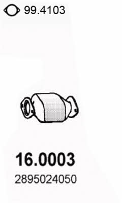  16.0003 Catalytic Converter 160003: Buy near me in Poland at 2407.PL - Good price!