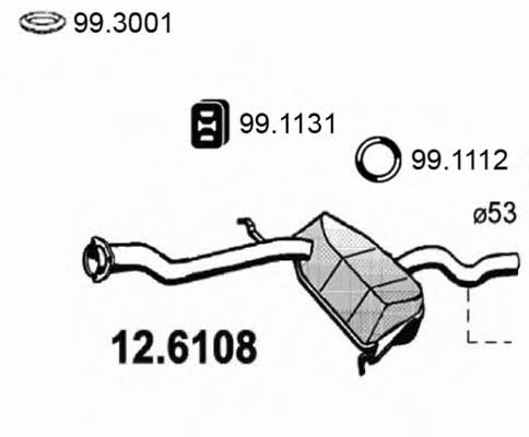 Asso 12.6108 Zwischenschalldampfer 126108: Kaufen Sie zu einem guten Preis in Polen bei 2407.PL!