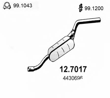 Asso 12.7017 End Silencer 127017: Buy near me at 2407.PL in Poland at an Affordable price!