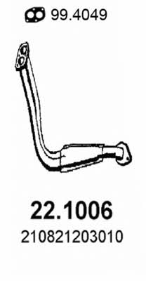 Asso 22.1006 Exhaust pipe 221006: Buy near me in Poland at 2407.PL - Good price!
