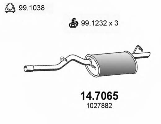  14.7065 End Silencer 147065: Buy near me in Poland at 2407.PL - Good price!