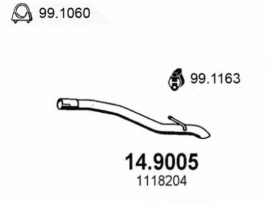 Asso 14.9005 Выхлопная труба 149005: Отличная цена - Купить в Польше на 2407.PL!