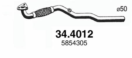 Asso 34.4012 Exhaust pipe 344012: Buy near me in Poland at 2407.PL - Good price!
