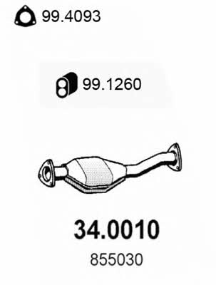 Asso 34.0010 Catalytic Converter 340010: Buy near me at 2407.PL in Poland at an Affordable price!
