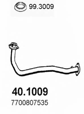  40.1009 Exhaust pipe 401009: Buy near me in Poland at 2407.PL - Good price!