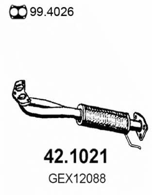Asso 42.1021 Exhaust pipe 421021: Buy near me in Poland at 2407.PL - Good price!