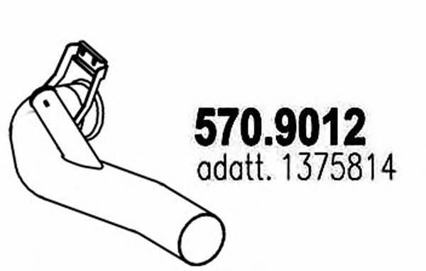 Asso 570.9012 Exhaust pipe 5709012: Buy near me in Poland at 2407.PL - Good price!