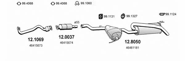 Asso ART0716 Exhaust system ART0716: Buy near me at 2407.PL in Poland at an Affordable price!