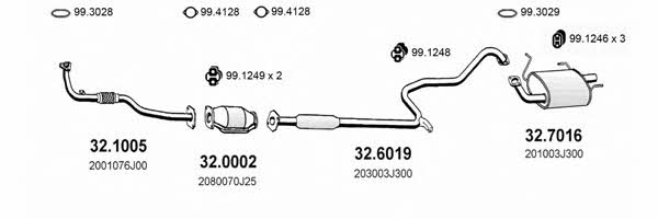 Asso ART1537 Система випуску відпрацьованих газів ART1537: Приваблива ціна - Купити у Польщі на 2407.PL!