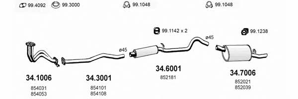  ART1663 Система випуску відпрацьованих газів ART1663: Приваблива ціна - Купити у Польщі на 2407.PL!