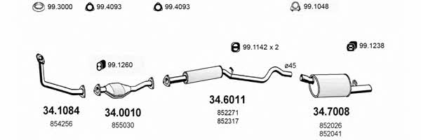  ART1706 Exhaust system ART1706: Buy near me in Poland at 2407.PL - Good price!