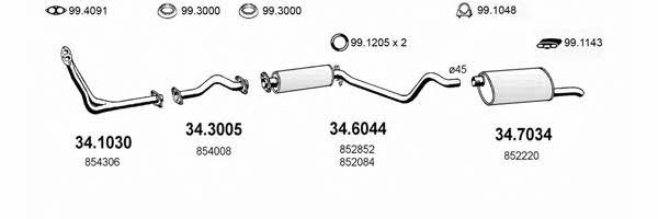  ART1813 Abgasanlage ART1813: Kaufen Sie zu einem guten Preis in Polen bei 2407.PL!