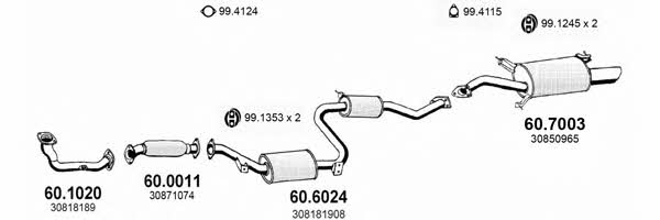  ART2489 Exhaust system ART2489: Buy near me in Poland at 2407.PL - Good price!