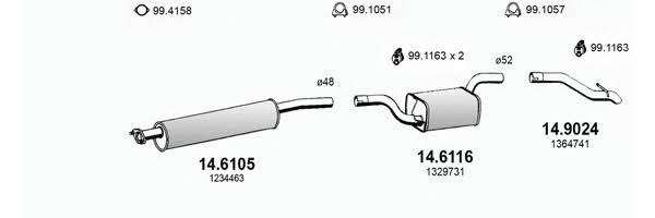  ART3369 Abgasanlage ART3369: Kaufen Sie zu einem guten Preis in Polen bei 2407.PL!