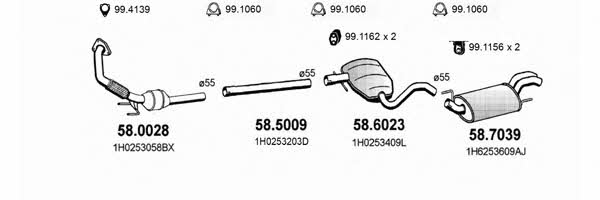  ART2555 Система випуску відпрацьованих газів ART2555: Приваблива ціна - Купити у Польщі на 2407.PL!