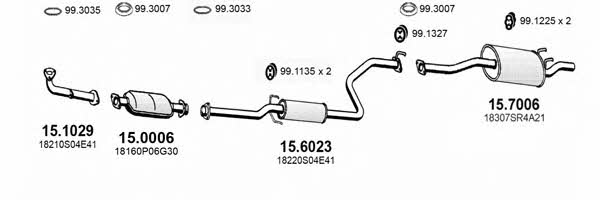 Asso ART3410 Система випуску відпрацьованих газів ART3410: Приваблива ціна - Купити у Польщі на 2407.PL!