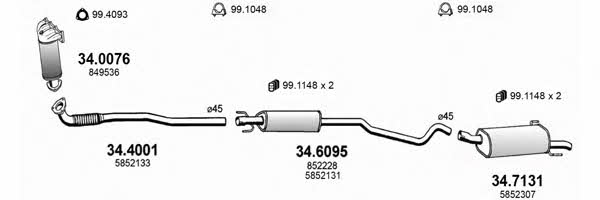  ART3518 Система випуску відпрацьованих газів ART3518: Приваблива ціна - Купити у Польщі на 2407.PL!