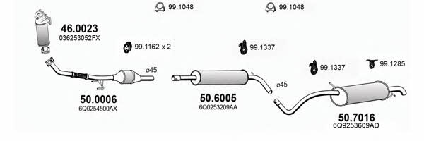  ART3627 Система випуску відпрацьованих газів ART3627: Приваблива ціна - Купити у Польщі на 2407.PL!