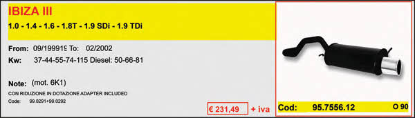 Asso ARTSPORT0063 Direct-flow muffler ARTSPORT0063: Buy near me in Poland at 2407.PL - Good price!
