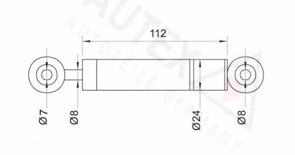 Autex 611022 Амортизатор натяжителя ремня поликлинового (приводного) 611022: Отличная цена - Купить в Польше на 2407.PL!