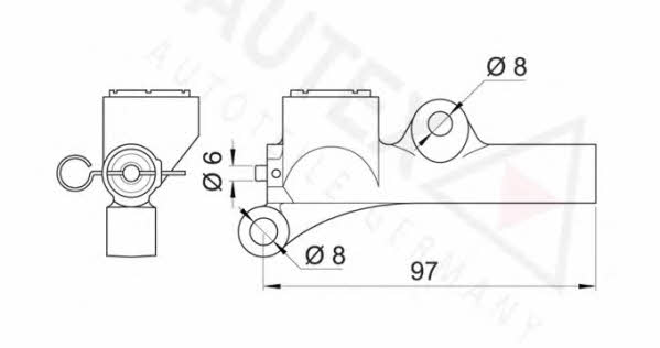 Autex 612023 Tensioner, timing belt 612023: Buy near me in Poland at 2407.PL - Good price!