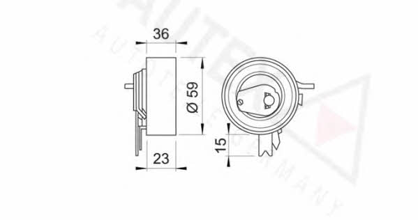 Autex 641455 Tensioner pulley, timing belt 641455: Buy near me in Poland at 2407.PL - Good price!