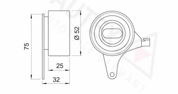 Autex 641555 Spannrolle, zahnriemen 641555: Kaufen Sie zu einem guten Preis in Polen bei 2407.PL!