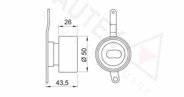 Autex 641707 Tensioner pulley, timing belt 641707: Buy near me in Poland at 2407.PL - Good price!