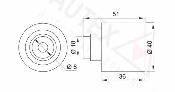 Autex 651860 Tensioner pulley, timing belt 651860: Buy near me in Poland at 2407.PL - Good price!