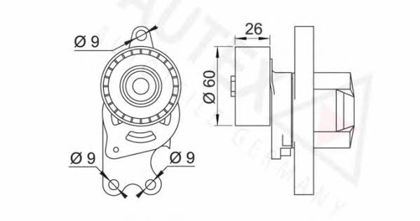 Autex 654082 Belt tightener 654082: Buy near me at 2407.PL in Poland at an Affordable price!
