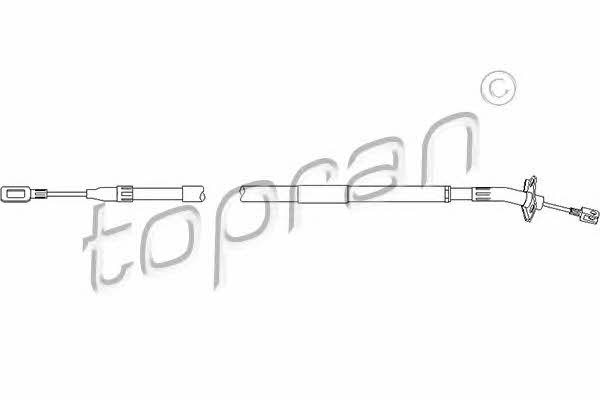 Topran 109 810 Трос стояночного тормоза, левый 109810: Отличная цена - Купить в Польше на 2407.PL!
