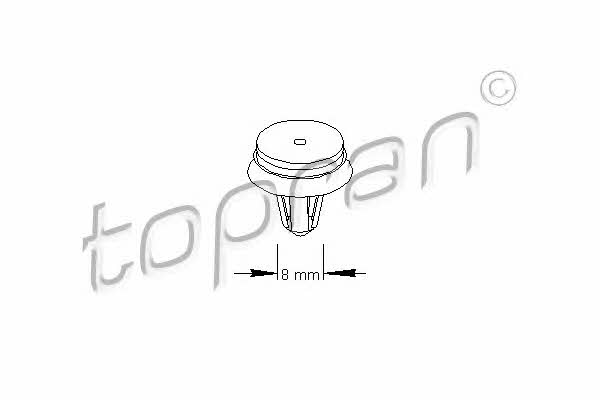 Topran 111 499 Holding Clip, interior panels 111499: Buy near me in Poland at 2407.PL - Good price!