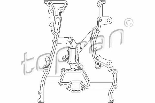 Topran 206 585 Front engine cover gasket 206585: Buy near me in Poland at 2407.PL - Good price!