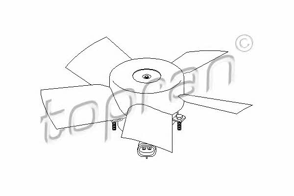 Topran 207 321 Fan, radiator 207321: Buy near me in Poland at 2407.PL - Good price!