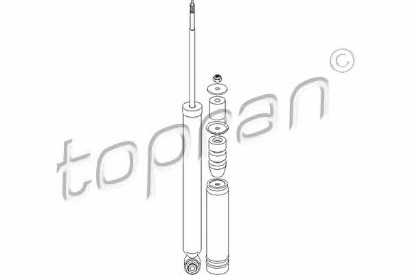 Topran 401 982 Rear oil and gas suspension shock absorber 401982: Buy near me in Poland at 2407.PL - Good price!