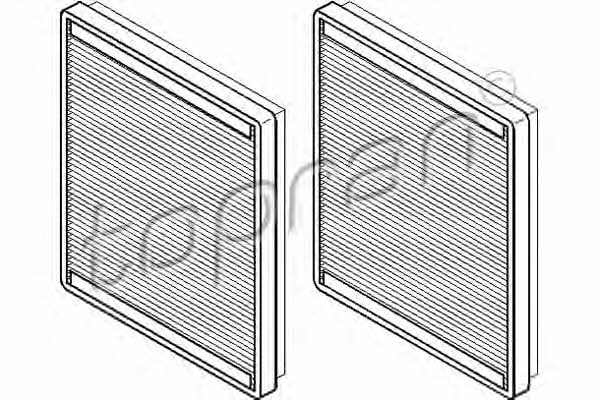 Topran 500 222 Filter, interior air 500222: Buy near me at 2407.PL in Poland at an Affordable price!