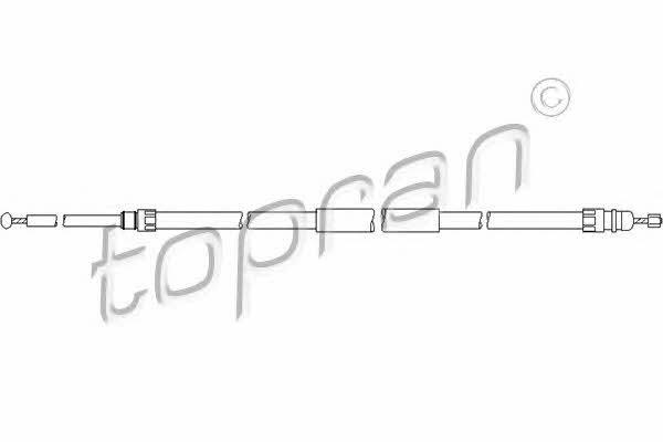 Topran 501 719 Parking brake cable left 501719: Buy near me at 2407.PL in Poland at an Affordable price!