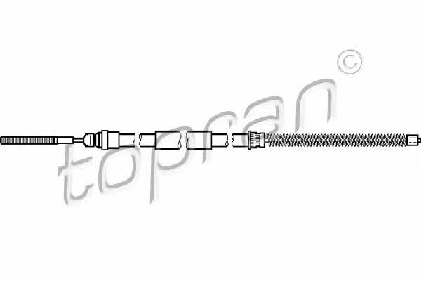 Topran 721 639 Трос гальма стоянки, лівий 721639: Приваблива ціна - Купити у Польщі на 2407.PL!