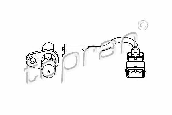 Topran 721 682 Crankshaft position sensor 721682: Buy near me in Poland at 2407.PL - Good price!